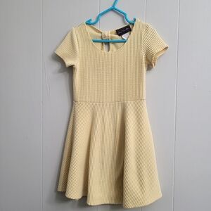 Yellow Fit-And-Flare Dress By Kids Can't Miss,  Size 6X
